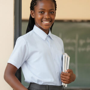Regular fit short sleeve school blouse Nairobi Kenya for daily school wear